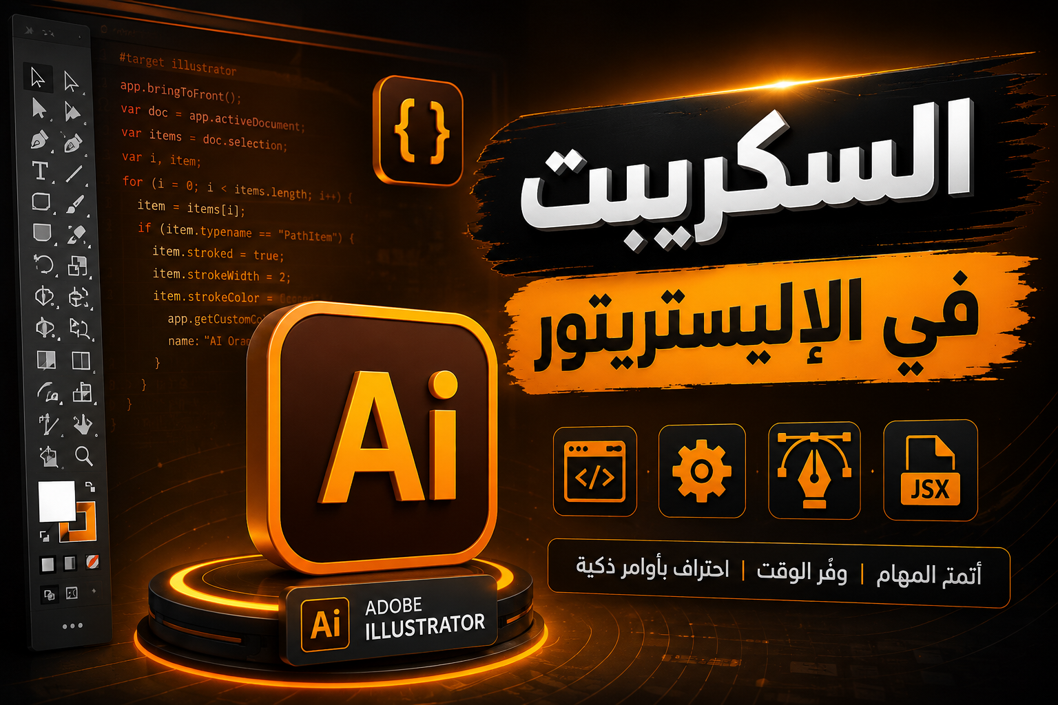 السكريبتات في Adobe Illustrator - كيف تُضاعف إنتاجيتك بضغطة زر