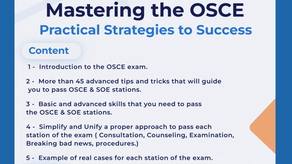 Mastering the OSCE ( online course )