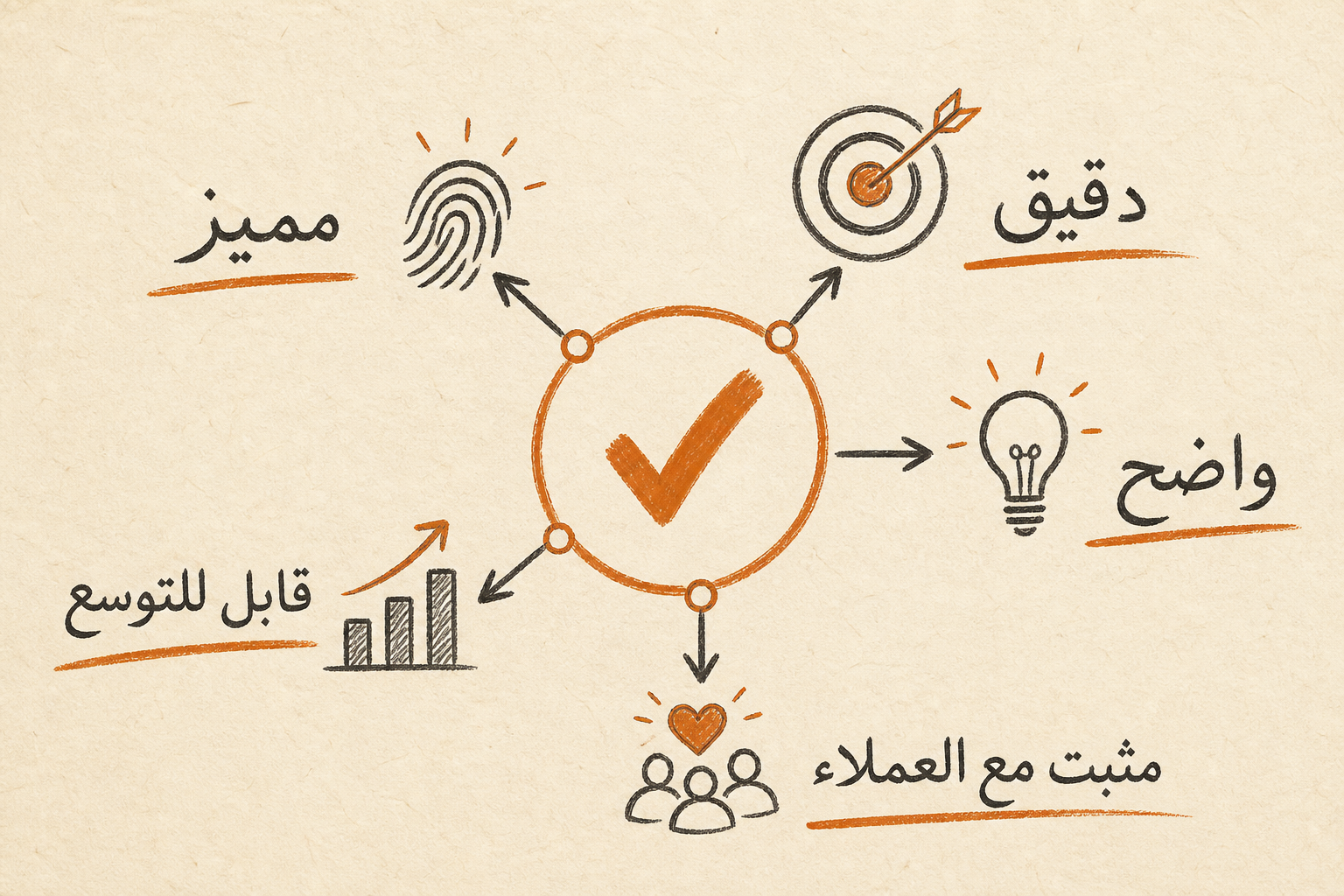 المعايير الخمسة لصحة التموضع